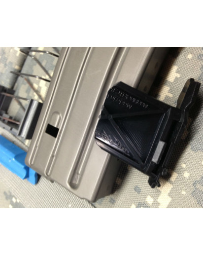 .458 SOCOM 5 Round Limiter. Notice the blue adapter must be used for these limiters. 