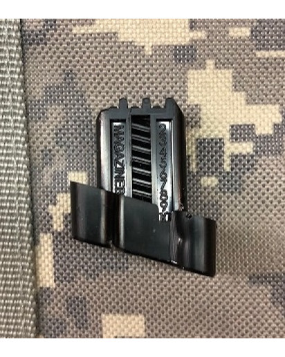 Beretta 92 Magblock 10 round limiter for factory 15 round magazines.  The block installs from the bottom of the spring. The metal locking plate sits under the block. Slide the floor plate closed as normal.