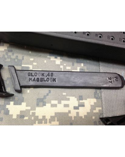 Glock .45 Limiter for 27 round magazines. 10 round limiter pictured. 