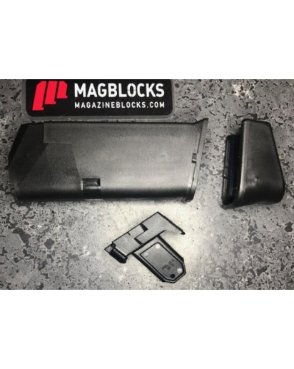 Glock 26+2 extension 10/12 Magblock - block installs into the follower