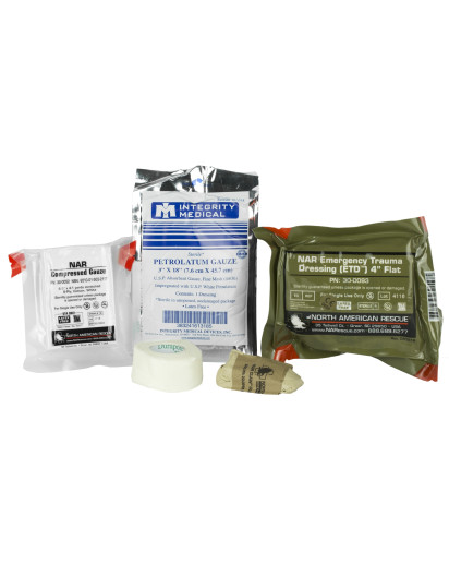 North American Rescue Individual Aid Kit, Medical Kit, Pocket Trauma Kit