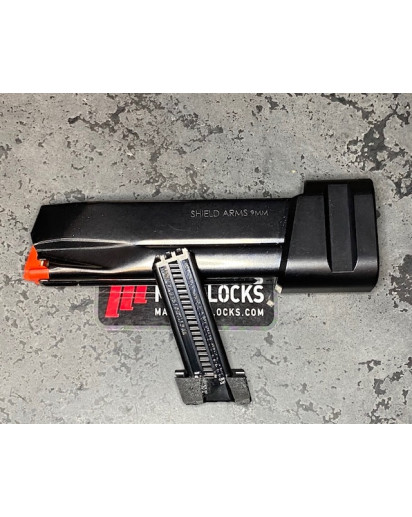 Shield Arms Glock 43x_48_10_20 (U-24+sides) Block is designed for the 20 round Shield Arms magazine. 