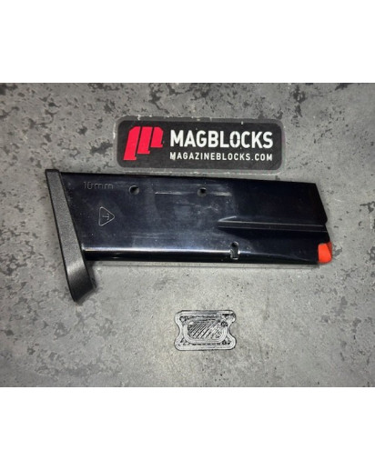 Tanfoglio Compact_10_11_(10mm) This block will block an 11rd Tanfoglio 10mm magazine down to 10rds