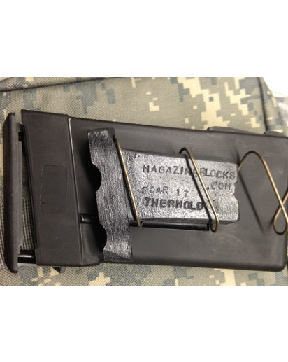 SCAR 17 Magblock 10 round limiter for Thermold magazines. New easy to install design.