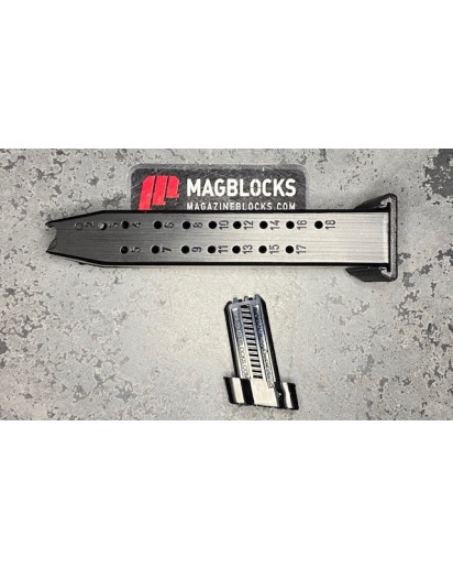 Walther PDP 9mm_10_18(U-16) Block is for the flush fitting 18 round magazine. 