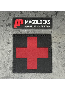 Blackhawk Red & Black Cross Medic ID Patch