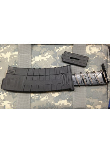 10 Round Limiter for the Mini 14 magazines made by Tapco. Easy to install at the bottom of the spring and replaces the Tapco locking plate which is not shown. 