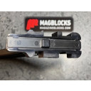 Locking tab at the bae replaces the original. 