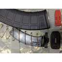 The Magblock 10 round limiter for the AK47 Pmag installs by replacing the original orange locking plate. The spring firmly snaps into the spring catch as shown. 