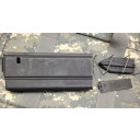 Fits the 25 round ArmaLite magazines as shown. Will limit these magazines to 10 or 15 rounds.