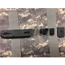 Beretta 92 Magblock 10 round limiter for factory 15 round magazines.  The block installs from the bottom of the spring. The metal locking plate sits under the block. Slide the floor plate closed as normal.