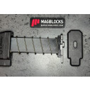 CMMG_MK4_AR15_10_32(5.7x28) This block installs at the base of the magazine and allows for the use of the factory retaining plate