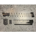 This limiter installs as shown here. All original parts are used with no external modifications to the magazine or reliability. 