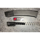 Kalashnikov USA 9mm 10/30 Magblock. The block fits into the follower and uses the stock locking plate.