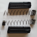 Full size 17 round magazine at the top. Bottom is full size limited to 15 rounds by extra spring coils at the base and in some cases a thicker locking plate. 