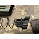 Universal limiter cut down to show "9" in the notch. Bottom is flush with the base. 