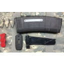 The Magblock 10 round limiter for the Pmag 6.8 mm 30 round magazines includes a limiter and lower spacer that replaces the red locking plate. Easy to install to make a 10 round magazine. 