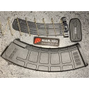 The Magblock 10 round limiter for the AK47 Pmag installs by replacing the original orange locking plate. The spring firmly snaps into the spring catch as shown. 