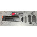 S&W M&P Shield Plus 10_13 Magblock installs at the base. Locking plate slides forward. 