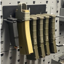 Side View of our loaded Mag-Rack (Magazines Not Included)