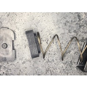 Designed for easy installation at the bottom of the spring as shown here.