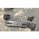 This limiter for the Sig P228 installs at the base of the spring and limits the magazine to 10 rounds. The lock plate sits under the block and then the floor plate is installed.  