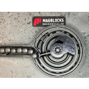 X-Products X-15 Drum Magblock 10_50 Block installs into the channel of the magazine